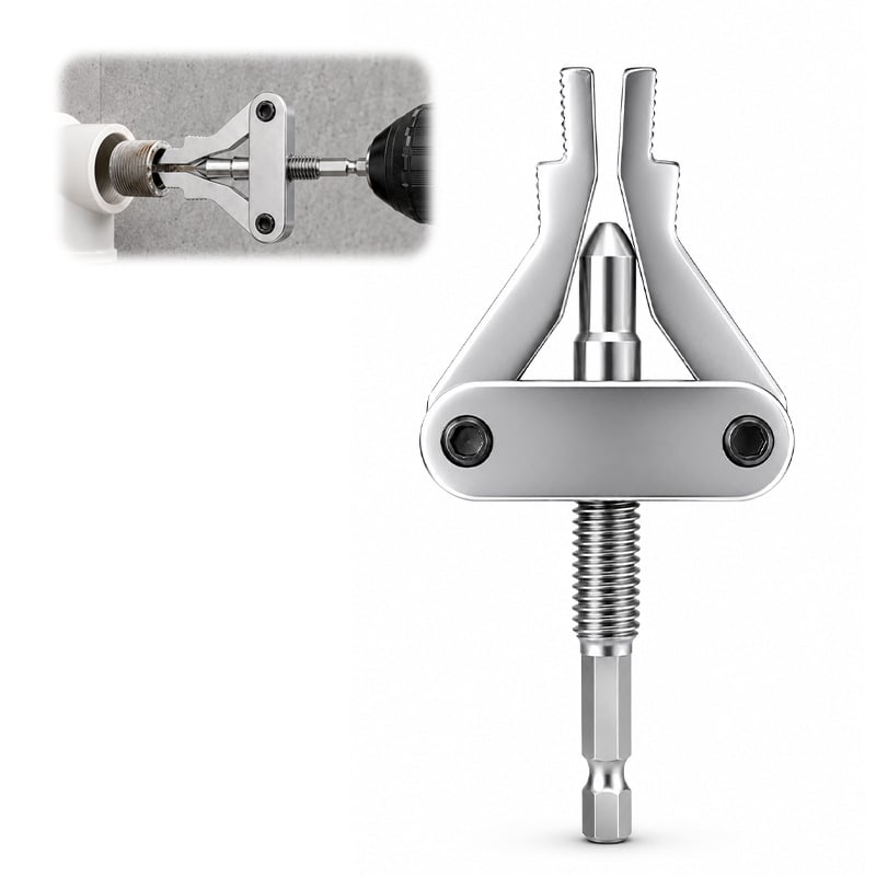 🛠️Broken Pipe Thread Extractor Tool—Fast Drill-Powered Broken Fitting Removal Tool