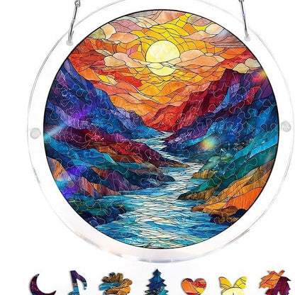 🔥LAST DAY SPECIAL PRICE☀️🛍️Acrylic Jigsaw Puzzle Suncatcher