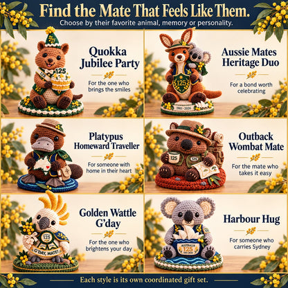 ⏳ Last Day 49% OFF – 🇦🇺 Australia 125th Anniversary Crochet Keepsake | Intricate 3D Crochet Work • Gift-Ready Box 🎁