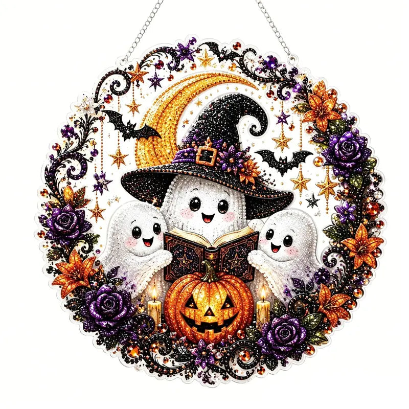 Halloween Diamond Painting Hanging Ornament Kit