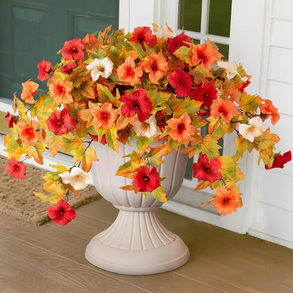 Outdoor Artificial Petunia Flowers Decor (2Pcs)