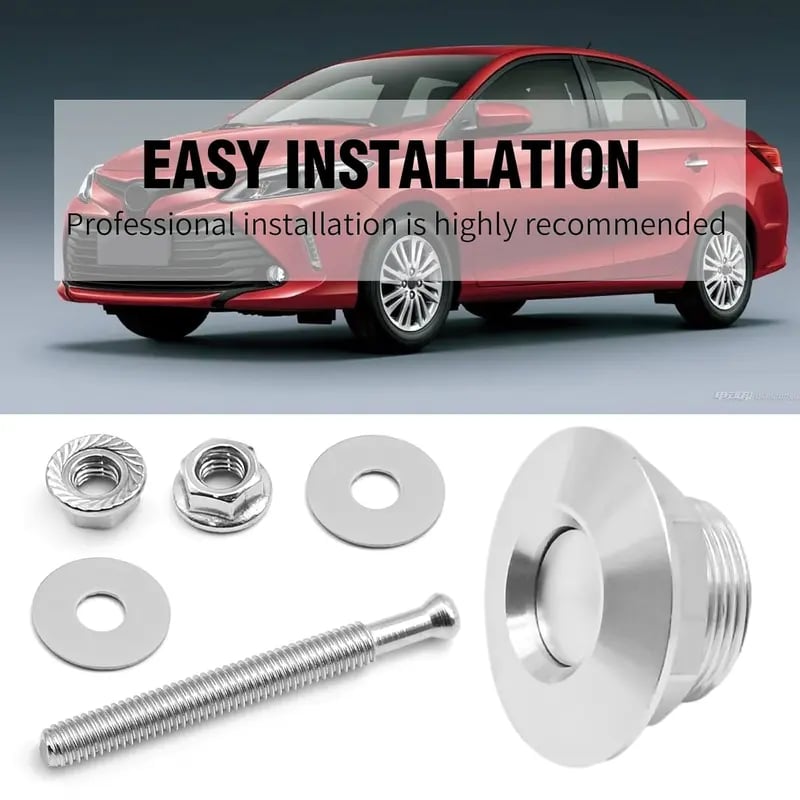 🔒 4PCS Universal Quick Release Latches – Aluminum Push Button for Car & DIY