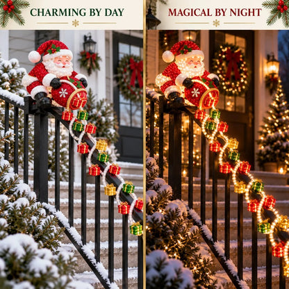 🔥LAST DAY 50% OFF -🎅 Santa Magic Gift Cascade Railing Light
