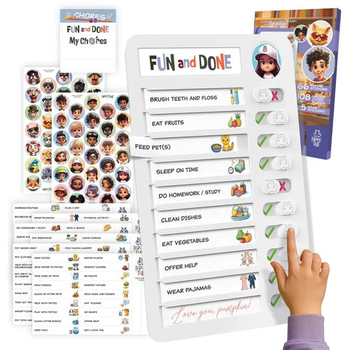 🔥Last Day 50% OFF - 👦FUN and DONE Kids Magnetic Chore Chart 🎯