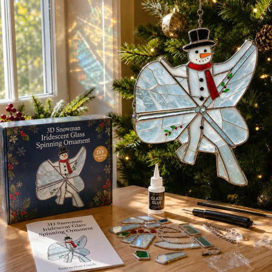 🔥LAST DAY 50% OFF - ✨⛄3D Iridescent Rotating Christmas Light Catcher🎄