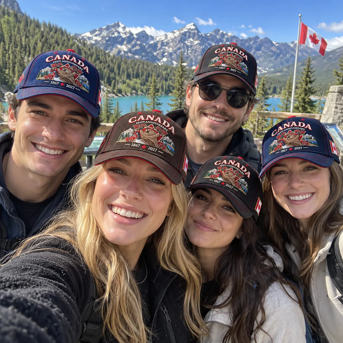 🔥LAST DAY 50% OFF - 🍁 Canada 160th Anniversary 1867–2027 – Premium Embroidered Heritage Cap 100% Cotton