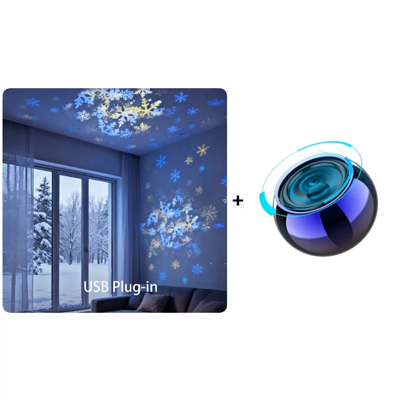 Multi-Themes Dynamic Rotating Ocean Projection Night Light