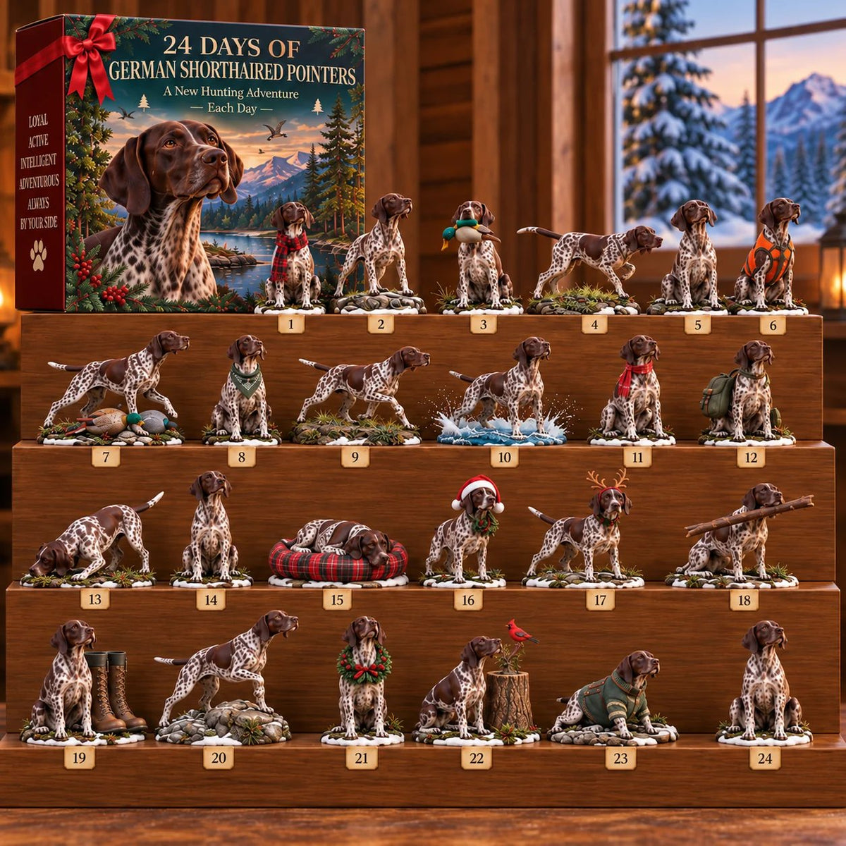 🐾 German Shorthaired Pointer Advent Calendar – 24-Day Advent Calendar