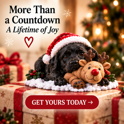 💥LAST DAY 50% OFF-🐶3D Black Labrador 24-Day Christmas Countdown Calendar
