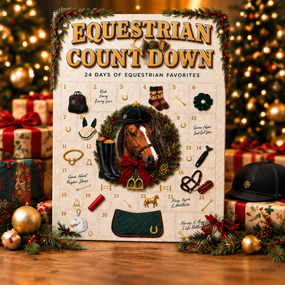 ⏳ Last Day 50% OFF-🐴24 Day Equestrian Countdown Calendar