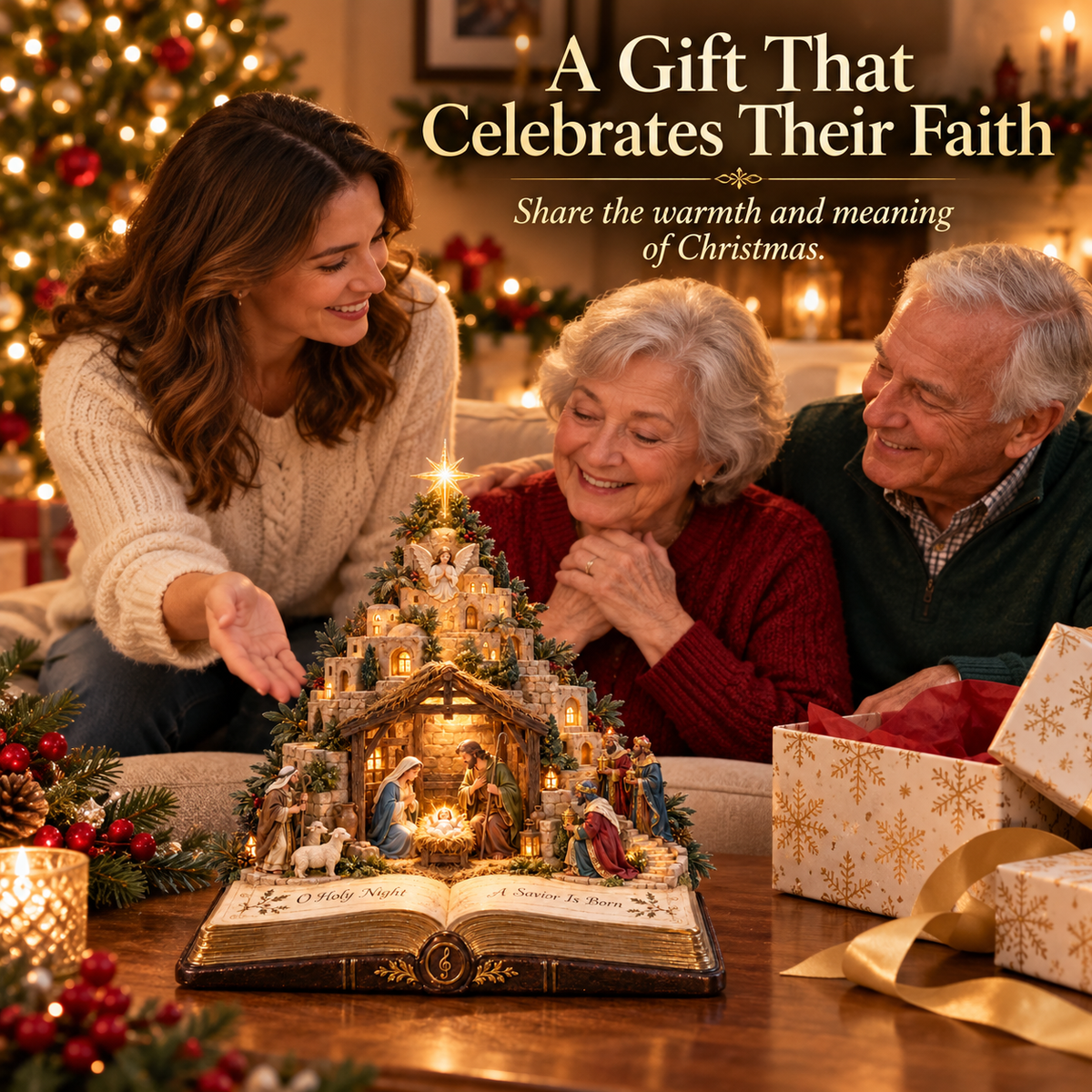 🔥 Last Day 50% OFF ✝️Bethlehem Star of Faith Christmas Tree Light✨