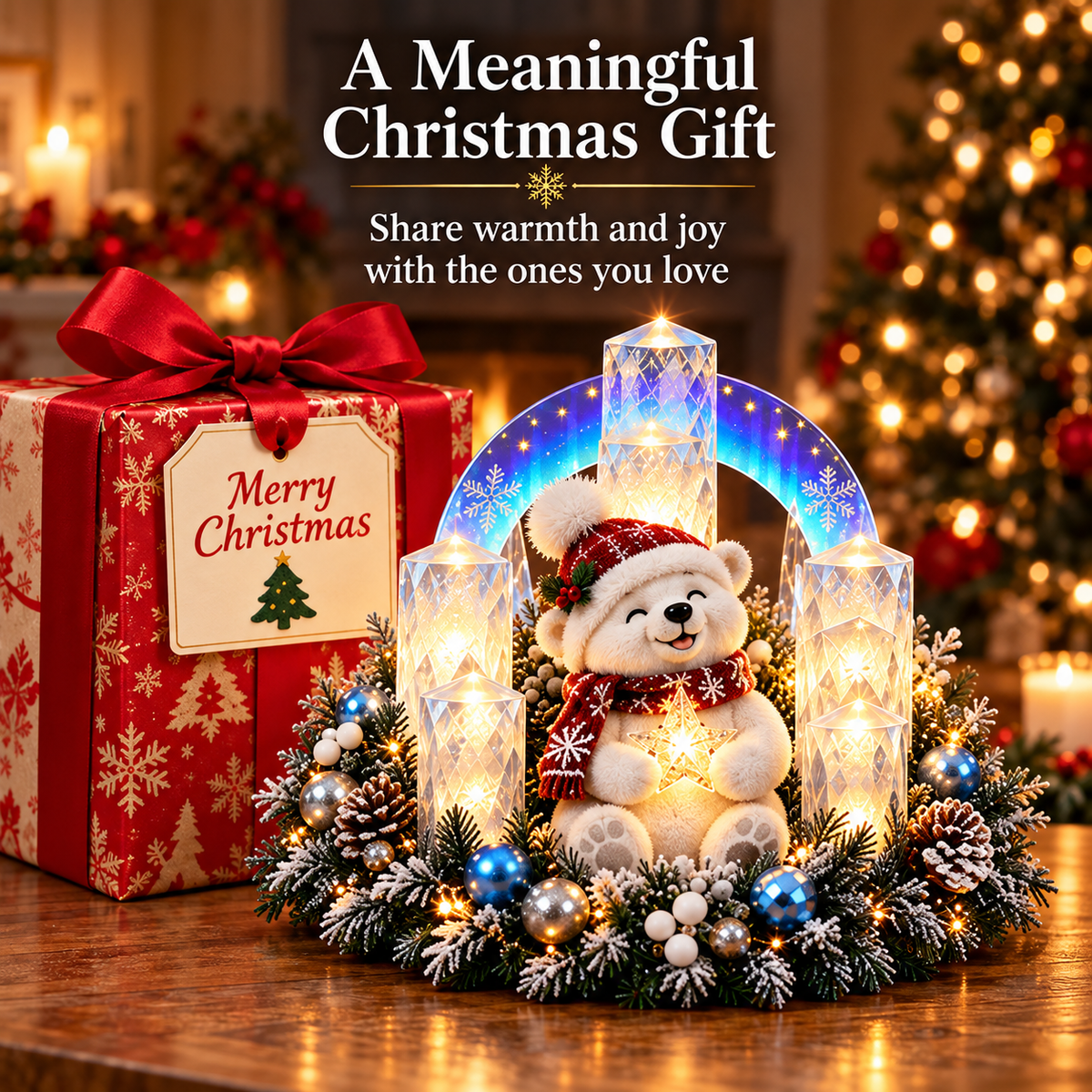⏰ LAST DAY 49% OFF - 🎄Flameless Christmas Candle Decorations