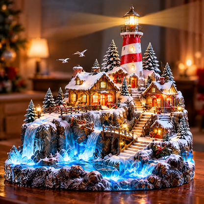 🔥 LAST DAY 49% OFF-✨ Magical Christmas Wonderland Collection – Light-Up Alpine & Lighthouse Villages
