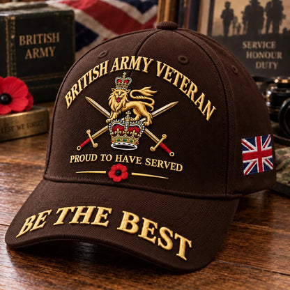 ⏳ Last Day 50% OFF-🎖️ British Army Veteran Cap – Proud to Have Served
