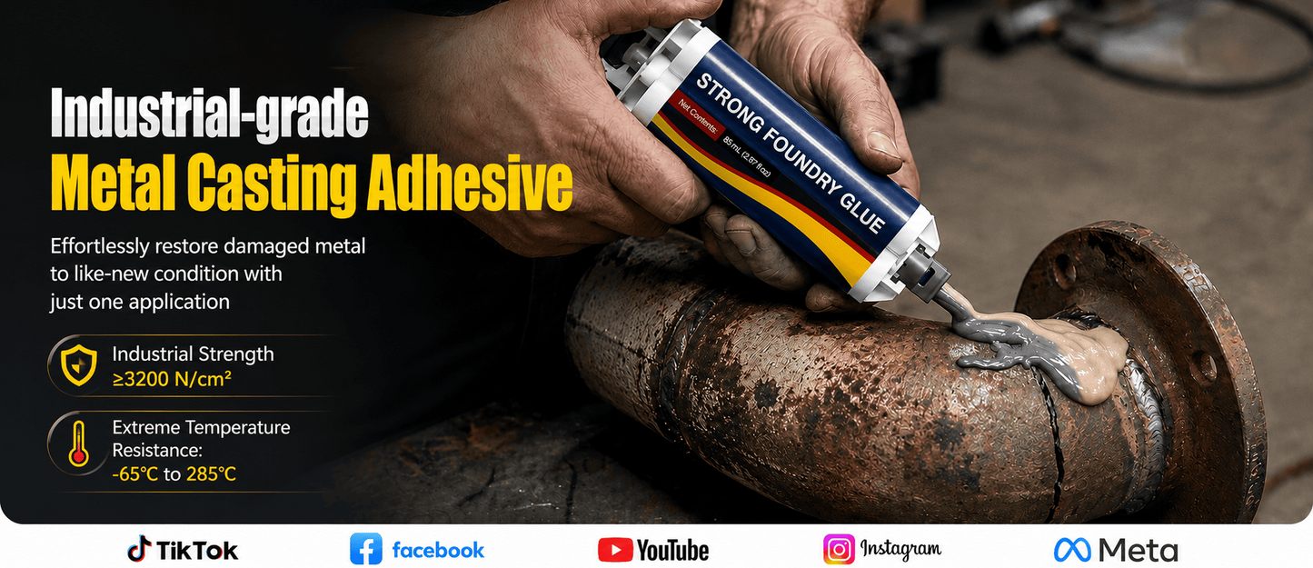 🔥 Industrial Waterproof High Temp Metal Repair Foundry Glue ⚙️