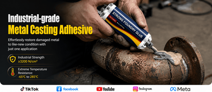 🔥 Industrial Waterproof High Temp Metal Repair Foundry Glue ⚙️