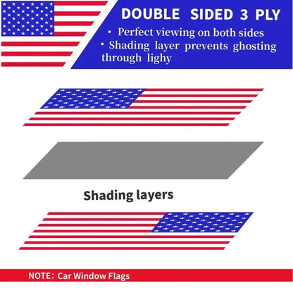 🔥65K+ Sold American Eagle Car Hood Flag Cover 🇺🇸🦅 No Glue, No Tools, Install in 1 Minute 🚗