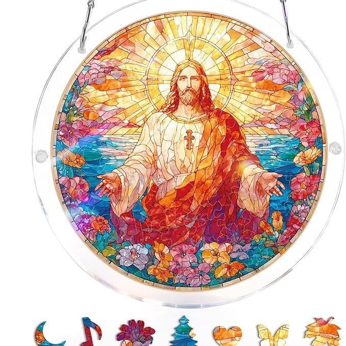 🔥LAST DAY SPECIAL PRICE☀️🛍️Acrylic Jigsaw Puzzle Suncatcher
