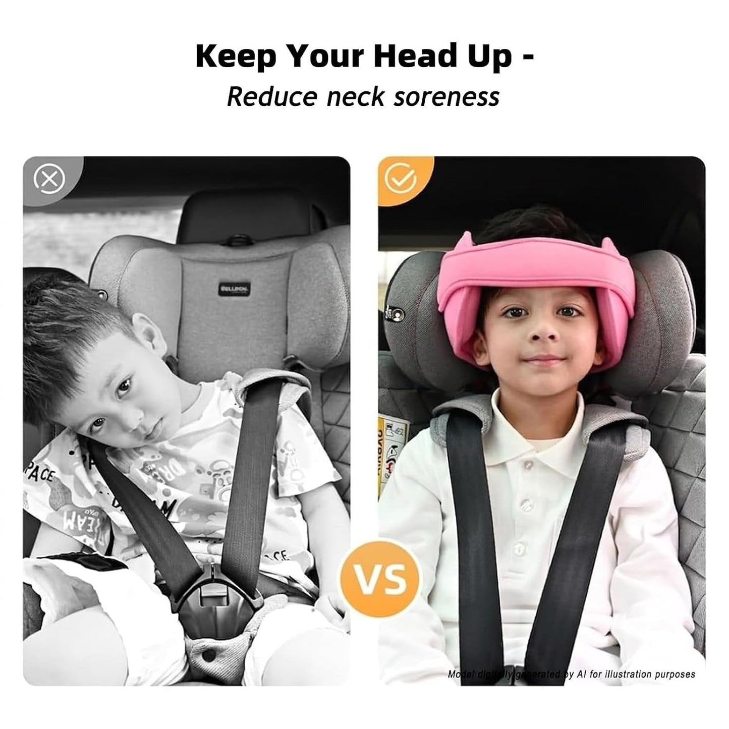 Hot Sale👶🚗 Car Mounted Baby Safety Seat Head Support Pillow