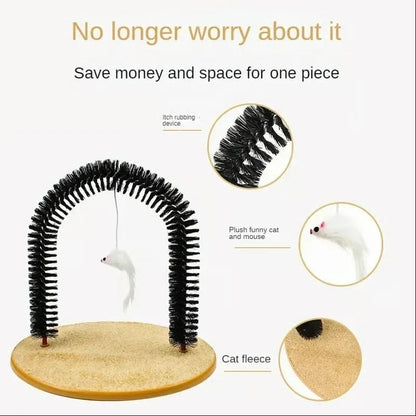 🔥 Hot Selling 50% OFF – Cat Self-Grooming Arch Scratcher & Massager