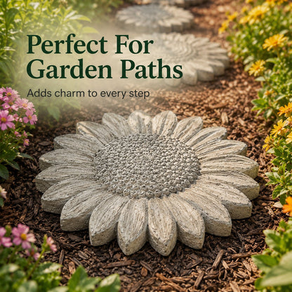 🌻 Reusable DIY Concrete Mold For Outdoor Decor – Create Beautiful Handmade Garden Path Decor