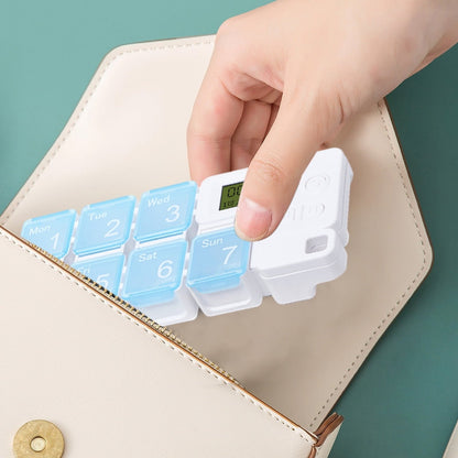7-Day Pill Organizer with Alarm Reminder