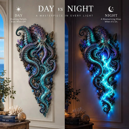 ⏰Limited Stock 49% OFF - 🌊✨ Enchanted Ocean Legends™ Lighted Wall Décor Collection 🐋🧜‍♀️
