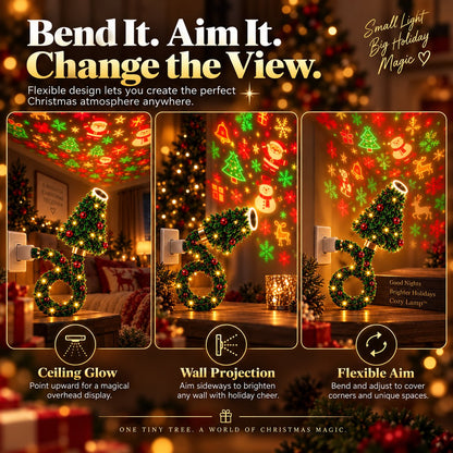 ⏳ Last Day 49% OFF –🌲Christmas Tree-Shaped Projection Light