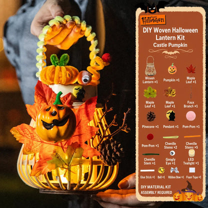 🔥HOT SALE🔥🎃DIY Light-Up Halloween Trick-or-Treat Basket Kit👻 Let Kids Create the Basket They’ll Proudly Carry on Halloween Night! ✨