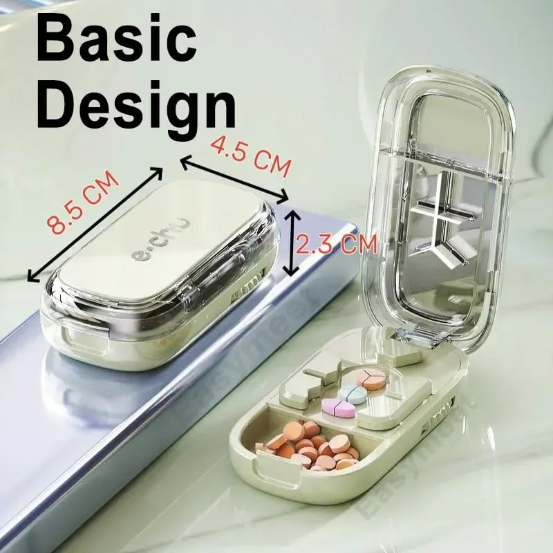 24-Hour Flash Deal⏰Upgrade-Designed Compact 3-in-1 Pill Splitter Organizer