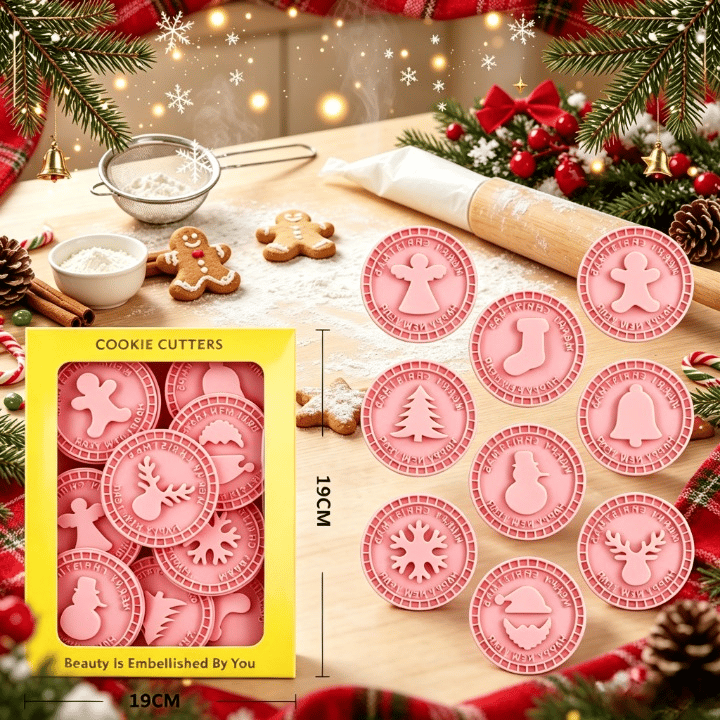 🎄🍪 Holiday Baking Shape Collection – Festive Cookie Molds for Family Christmas Fun
