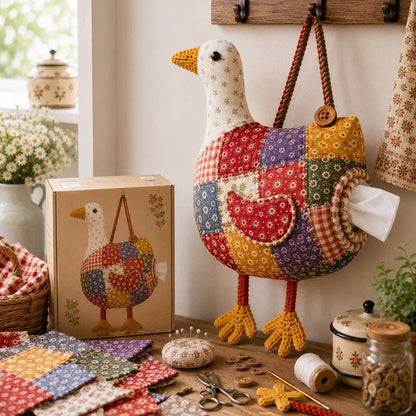 🐔DIY Patchwork Chicken & Duck Tissue Holders🏆