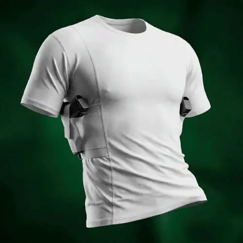 🎯 Stealth Carry Concealed Carry Tee – Dual Built-In Holster Shirt