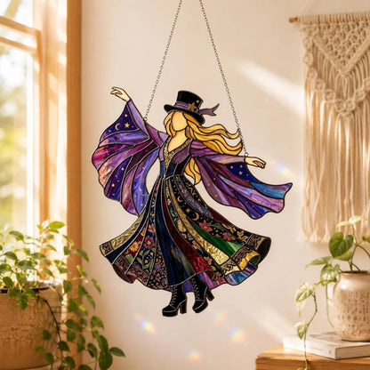 💥LAST DAY 57% OFF - 💃Stevie Nicks🤘Handmade Stained Glass Spinner