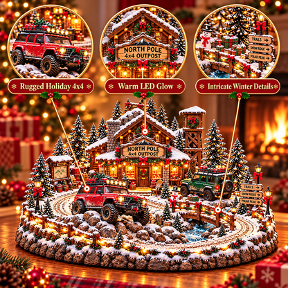 🔥Last Day 49% OFF🔥🚗🎄 Christmas Classic Gas Station Village™ – Lighted Vintage American Gas Station with Classic Cars