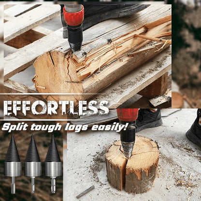 🪓 50% OFF NOW! 🔩 Electric Drill Wood Splitter – High Carbon Steel, Portable & Fast Splitting – Turns Your Drill into a Log Splitter 🌲