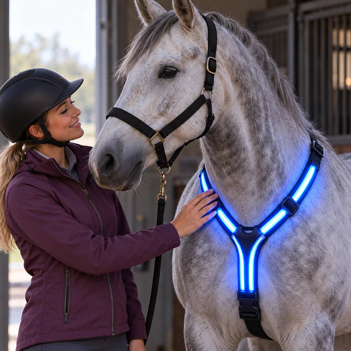 🌈🐎 Ride in Color! LED Horse Light Set – Blue, Green & Pink
