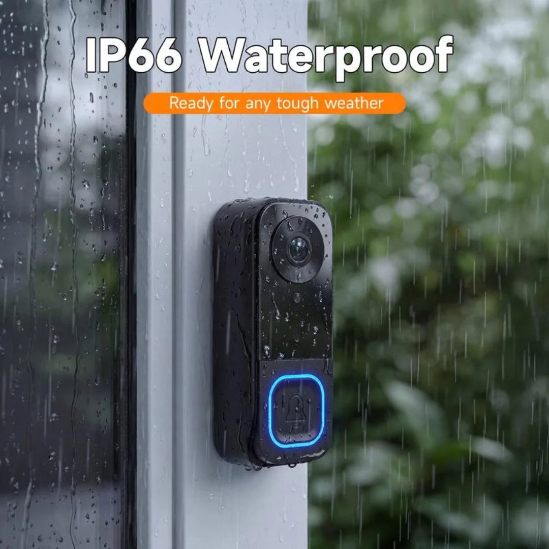 🔔1080P Video Doorbell with 4.3″ Indoor Monitor— No App or Home Wi-Fi