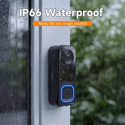🔔1080P Video Doorbell with 4.3″ Indoor Monitor— No App or Home Wi-Fi