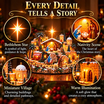 ✨Last Day  49% OFF🌟🎄"Journey of the Star of Bethlehem™" Illuminated Village