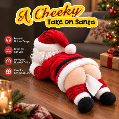 Santa’s Cheeky Tissue Box | Funny Christmas Decor & Gag Gift