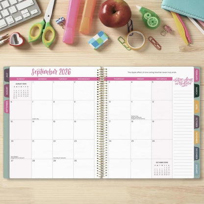 📚🧑‍🏫Teacher Appreciation Gift 2026-27 Dated Planner 13 Month Classroom Organizer