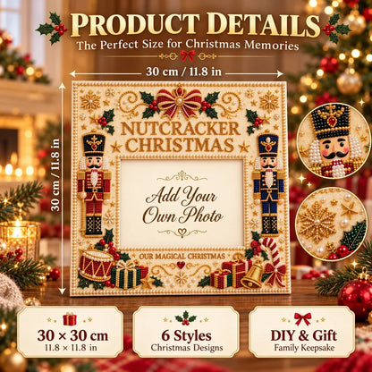 🎄❤️ DIY Christmas Pearl Art Photo Frame – Create Memories Together