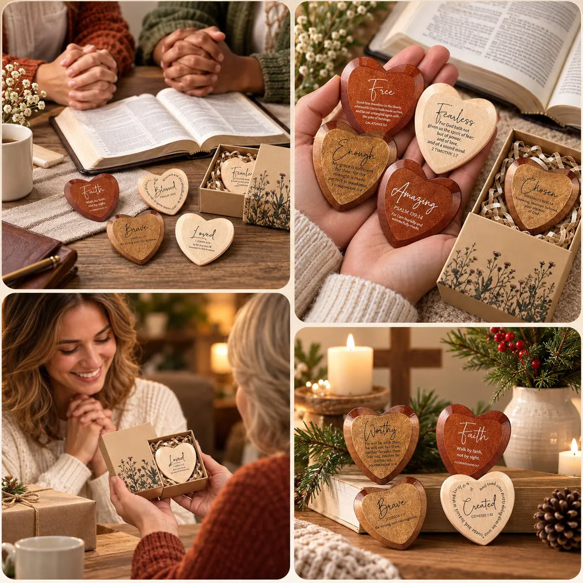 ⏳🔥Last Day 50% OFF ✝️ - 🎁 Christian Pocket Heart Gift Set(Set of 12)