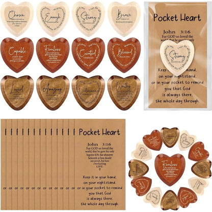 ⏳🔥Last Day 50% OFF ✝️ - 🎁 Christian Pocket Heart Gift Set(Set of 12)
