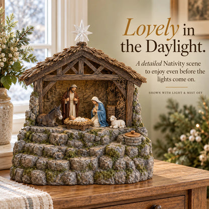 🔥Last day 49% OFF-✨"Light of Bethlehem" — Nativity Scene Humidifier with Integrated Lighting