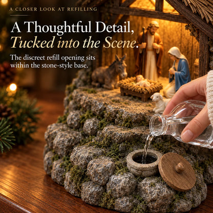 🔥Last day 49% OFF-✨"Light of Bethlehem" — Nativity Scene Humidifier with Integrated Lighting