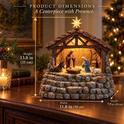 🔥Last day 49% OFF-✨"Light of Bethlehem" — Nativity Scene Humidifier with Integrated Lighting