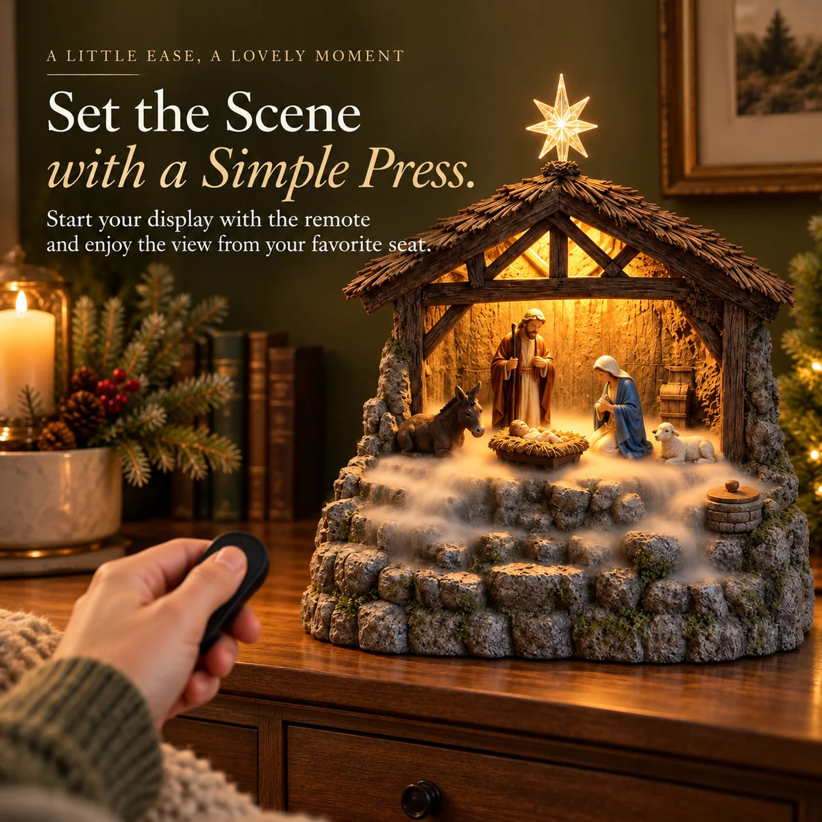 🔥Last day 49% OFF-✨"Light of Bethlehem" — Nativity Scene Humidifier with Integrated Lighting