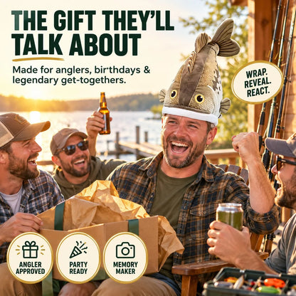 🔥HOT SALE 70% OFF🐟 Funny 3D Fish Hat — Funny Fishing Gift for Anglers, Lake Days & Parties